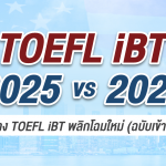 TOEFL iBT 2026 อัปเดตล่าสุด: เริ่ม 21 มกราคม 2026 (Adaptive + คะแนนใหม่ 1–6) พร้อมสรุปค่าใช้จ่ายในไทย
